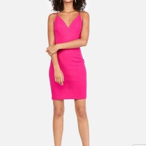 EXPRESS SEAMED CAMI SHEATH DRESS EXPRESS- HOT PINK SIZE- MEDIUM (NWOT)
